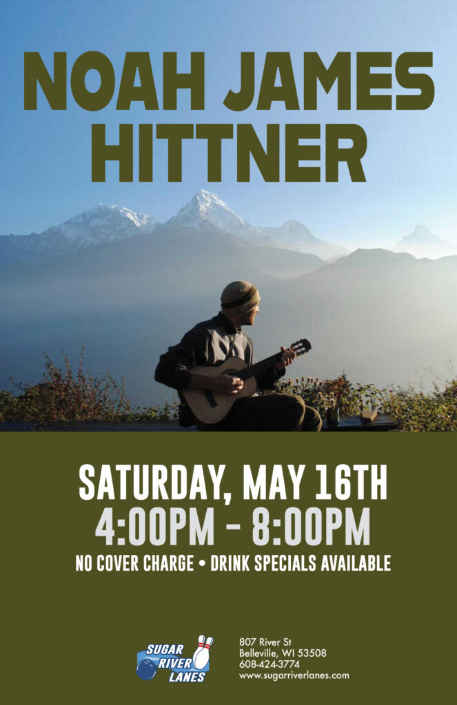Noah Jame Hittner Saturday, May 16th 4pm - 8pm